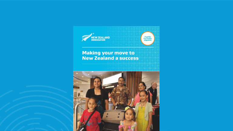 Cover page of document about moving to New Zealand