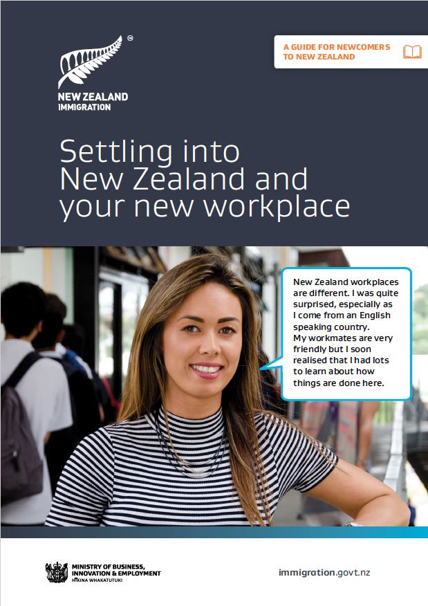 Cover image of 'Settling into NZ' document
