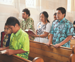 Mafa's family in church