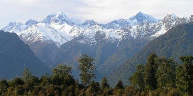 The Southern Alps from the West Coast